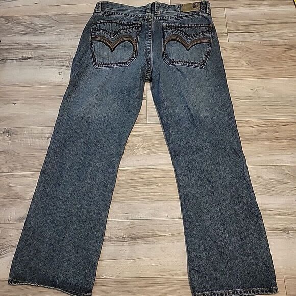 Vintage PACO Jeans Mens 36X30.5 Blue Baggy Y2K‎ Loose Denim Hip Hop Throwback - Picture 3 of 14